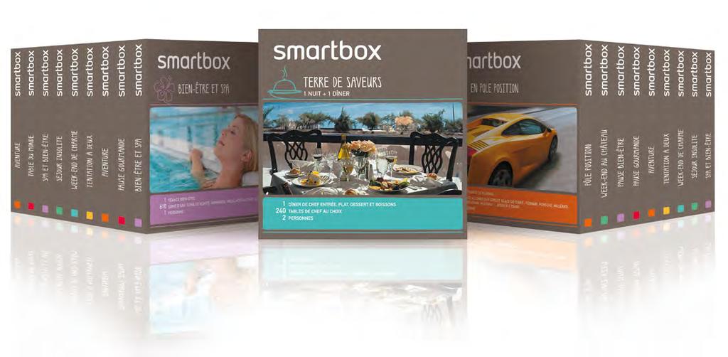 THE COMMITMENTS OF OUR PARTNERSHIP BY BECOMING A SMARTBOX PARTNER, YOU WILL BENEFIT FROM : a free exposure in Smartbox booklets and website all Smartbox promotional resources the guarantee of being
