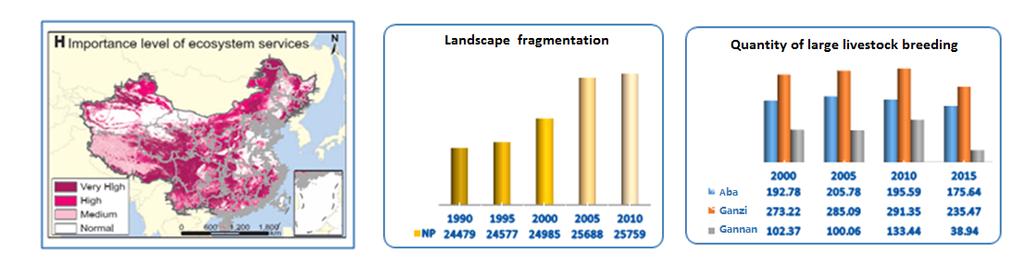 issues Landscape fragmentation Ecologically vulnerable Overgrazing,