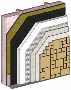 EXTERIOR-CEMENT BOARD. Wood/ Steel Stud. Insulation 0. Exterior Grade 7 Sheathing. Continuous Insulation. Cement Board to be installed per manufacturer instructions 6.