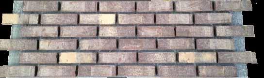 thin Brick statistics Size-Modular Panel 16 x 48 x 1 Thin Brick Brick 7 5/8 x 2 ¼ x ½ thick Thin Brick Corners 7 5/8 x 2 ¼ x 3 ½ x ½ thick Size-Queen/Engineer Panel 16 x 48 x