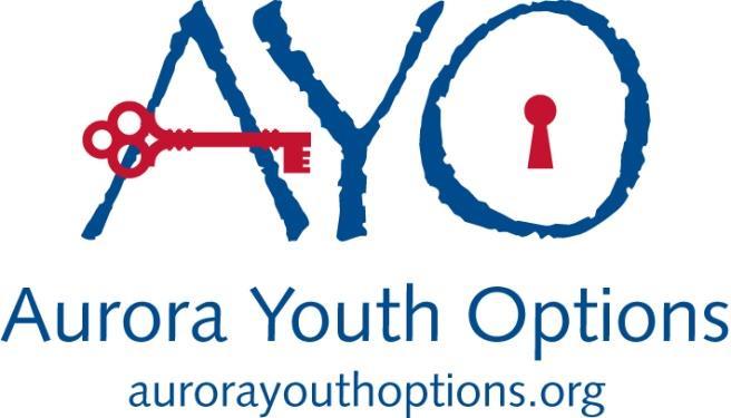 Mentor Application Aurora Youth Options Physical Address: 1298 Peoria St.