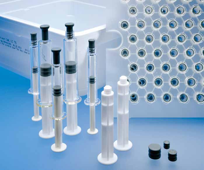 Quality evidence ISO 900 and 00 certificates for both Taisei Kako and Sumitomo Rubber Industries Product specifications and DMF type III for ClearJect TasPack syringes