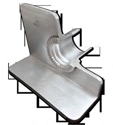 Rigid tray reduces racking and wobbling during handling. This also prevents damage or disconnection of rungs. Flange-out side rail design makes cables easier to install and access.