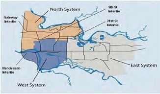 Water Supplier Description Figure 2.10 North, West and East System Areas 2.