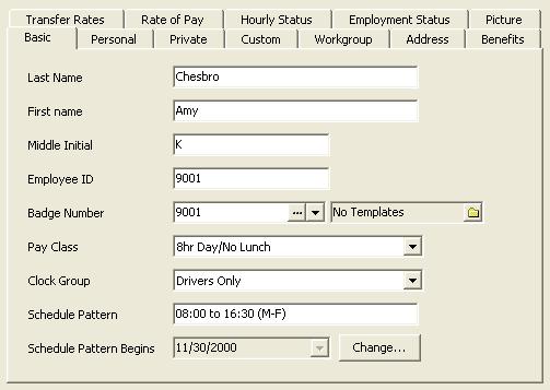 Maintaining Employees common edits can be entered in one or more of the tabs in the employee s Personal Information window. Note: One vital piece of information you rarely change is an employee s ID.