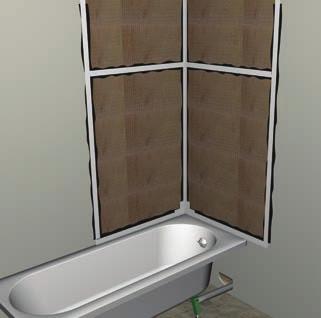 abacus elements Shower Wall Paneling Kits Waterproof Your Shower Walls Prior To Tiling Waterproof wall panelling kits are