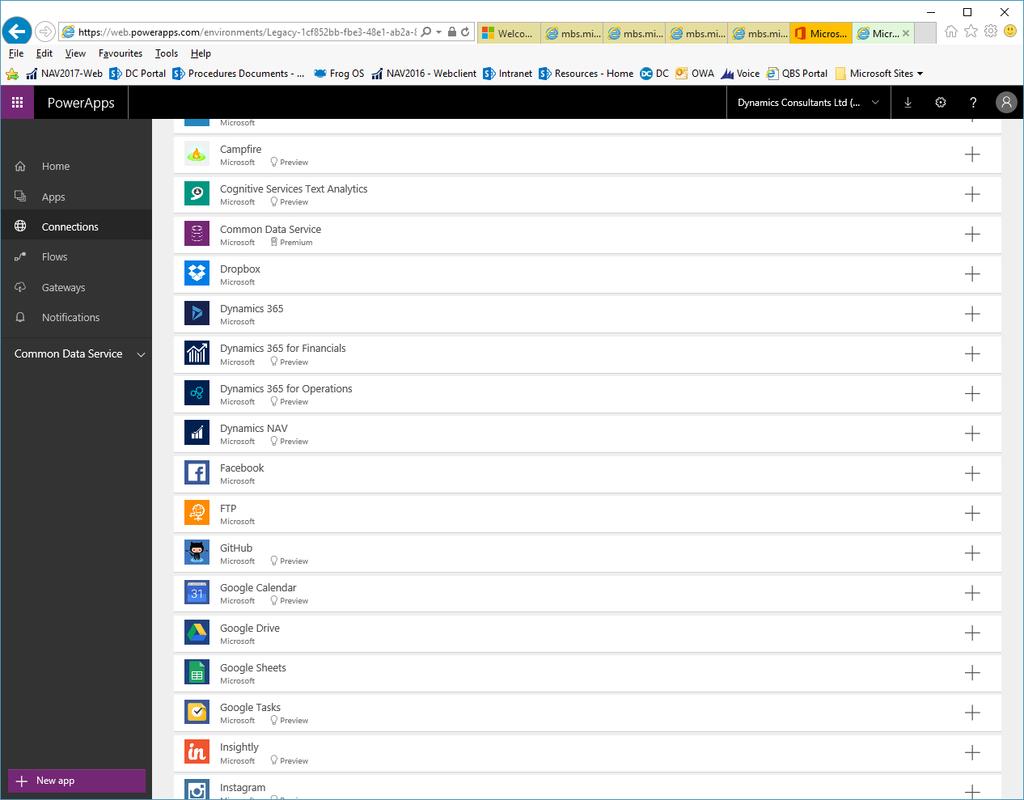 Use the Microsoft Dynamics NAV 2017 Connector to easily connect with your data Simply open Microsoft Excel, Power BI, PowerApps, or Microsoft Flow, select the connector, log in with your Microsoft
