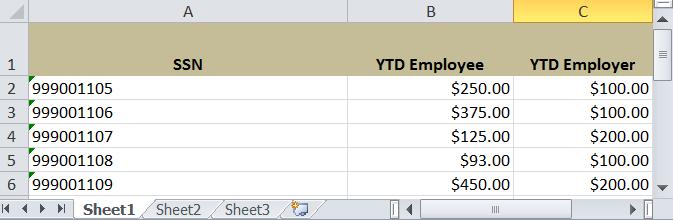 From the Payroll Reconciliation Compare page, download the Employer Reconciliation Spreadsheet. 3.