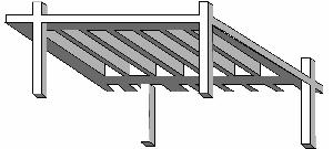 The alternate structural system evaluated is a one-way slab with reinforced concrete skip-joists. The alternate lateral system investigated is reinforced concrete moment frames.