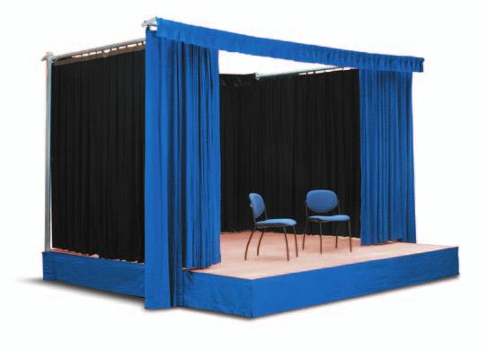 Studio Stage Stage Curtain System Alu Compact