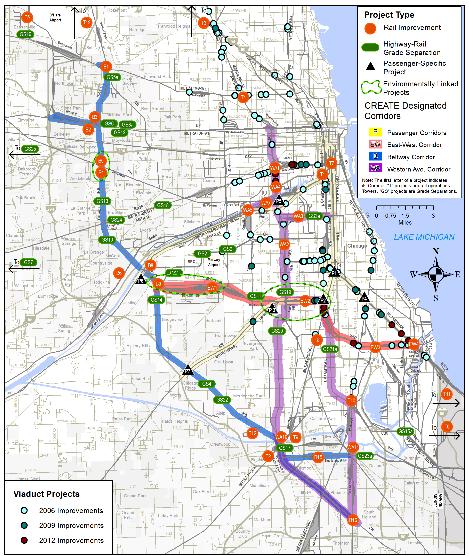 Viaduct Program Locations in the City of Chicago Improved roadways, sidewalks and drainage under railroad viaducts Enhanced safety and security for motorists,