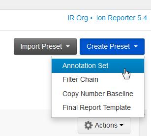 3 Chapter 3 Create a Planned Run and analyze results with an Ion Reporter workflow Edit an Ion Reporter Oncomine BRCA Research workflow with a new Annotation Set 3.