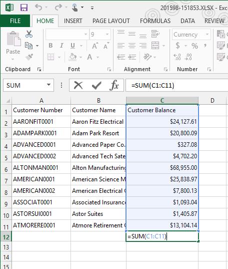 Export numbers to Excel
