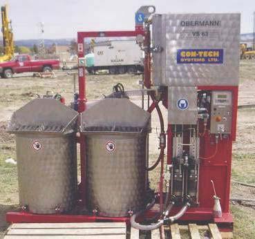 Obermann VS 63 High speed high shear mixer with two water tanks and two mixers.