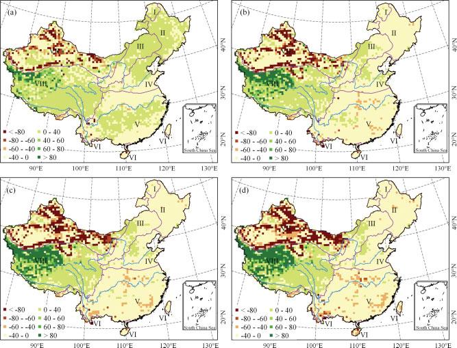 FUTURE CHANGE OF TERRESTRIAL ECOSYSTEMS IN CHINA 871 Figure 3.