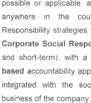 2. PLANNING 2.1. The planning for Corporate Social Responsibility should start with the identification of the activities/projects to be undertaken.