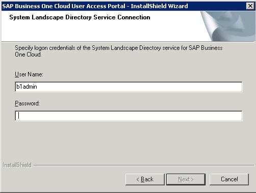 3. In the System Landscape Directory Configuration window, enter the internal URL of the SLD service, as follows: https://sldinternaladdress.abc.com:port/sld/sld0100.svc 4.