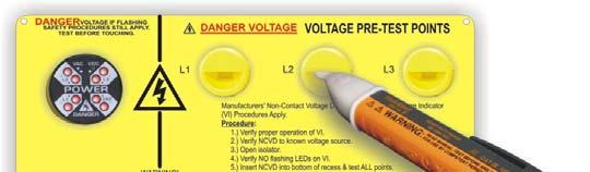 Non-Contact Voltage Detection The SafeSide voltage portals (part numbers R-1A003 and R-T3) reduce arc flash risks and increases electrical safety by providing maintenance personnel a no-touch voltage