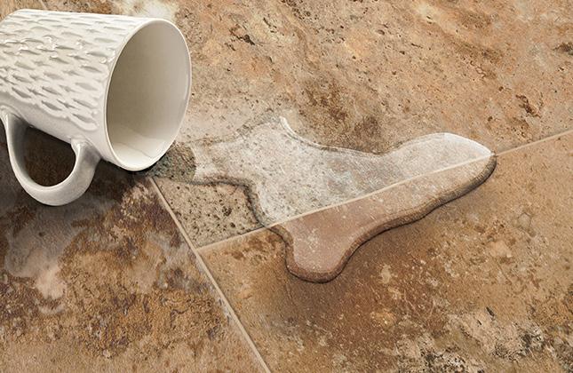 EASY CARE Repels Stains and Soil, Grout Never Requires Sealing.