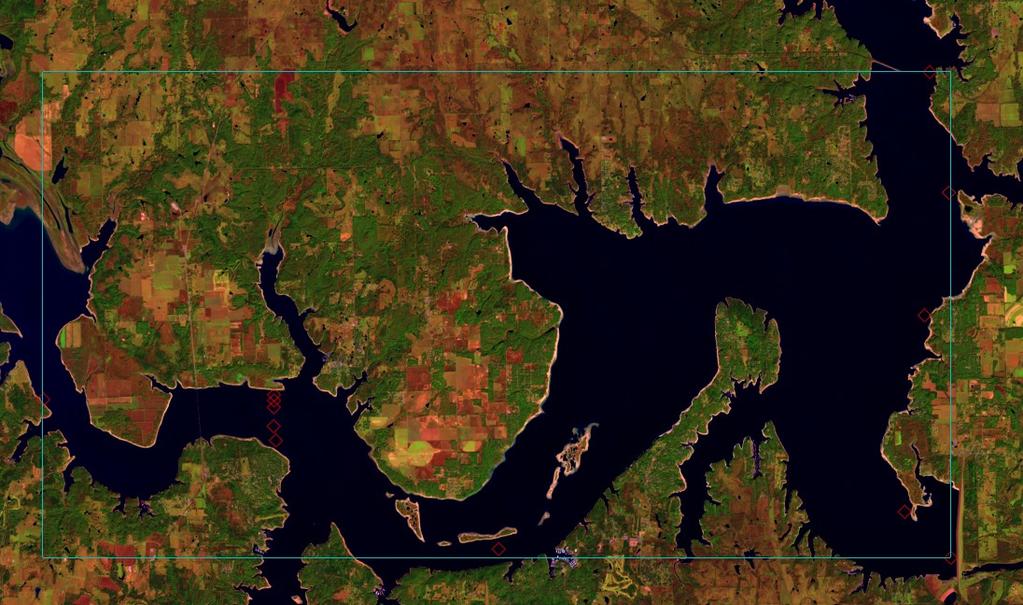 How do we map open surface water bodies over 1984 2014?