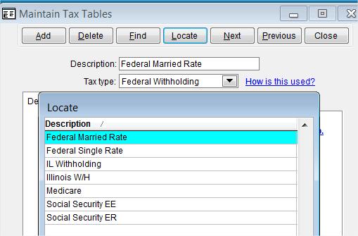 publication 15 on page 46. Notice this is table 7 the annual table, and includes the tax tables for Single and Married.