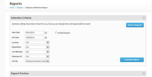 In this example a report is required showing the staff holidays booked for the whole of 2012. In the Start Date field, select the date the report data is to start at, e.g. 01/01/2012 In the Finish Date field, select the date the report data is to end at, e.