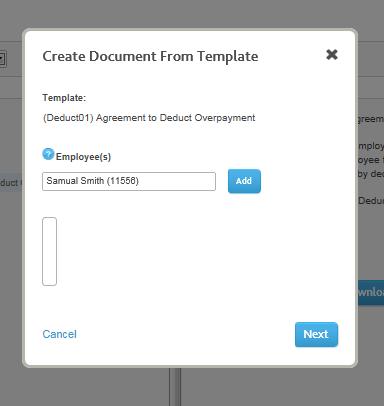 Using Mail Merge Templates To use this template and merge it with an Employee s personal information, open the template with the Use Template button.