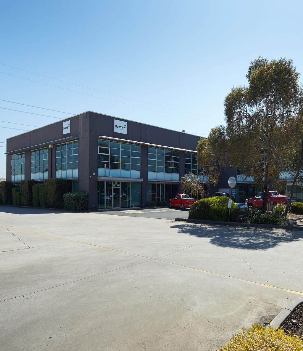 Unit 1 is a unique two level office building, with fitout for use by an occupier, plus a small warehouse.