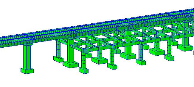 Case Study 1 Jakarta MRT 3D Model of rail and viaducts developed