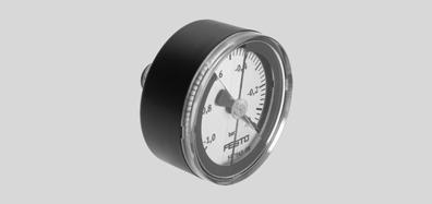 Vacuum gauge VAM, EN 837-1, with red-green range Function -Q- Temperature range 10 +60 C -L- Pressure 1 0 bar Analogue display via Bourdon tube Vacuum gauges can be loaded up to ¾ of their full scale