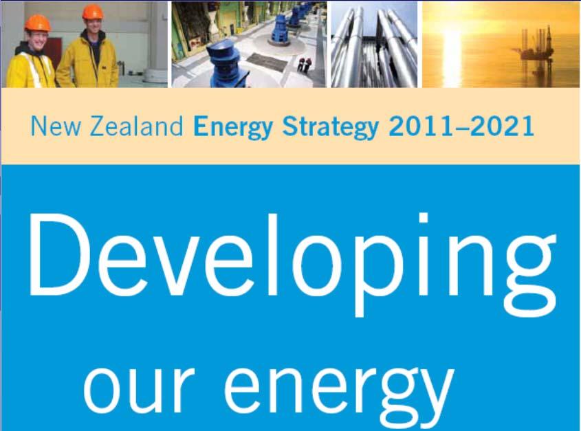 NZ Energy Strategy 2011-2021 (www.med.govt.