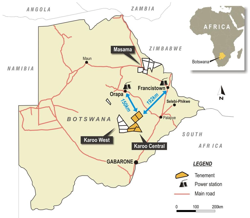 BOTSWANA EXPERIENCE WHY IS CBM IMPORTANT FOR BOTSWANA Botswana s mining industry is heavily reliant on heavy fuel oil / diesel. Diesel cost ~ gas equivalent ranges from AUD 25/GJ to AUD 30/GJ.