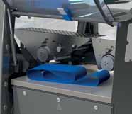 The machine can disable a sealing head in the event of a knife or heater issue.