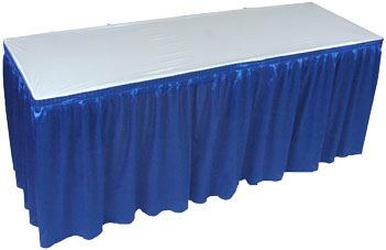 TABLES, PEDESTAL TABLES & TABLE RISERS Order Contact: Phone No.: Draped Display Tables (6' and 8' tables are skirted on 3 sides only. To have 4 th side draped, see 4 th side draping below.