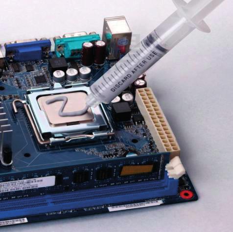 THERMAL GREASE Grease Grease is used in high performance CPU s and GPU s. With a high thermal conductivity of 1.