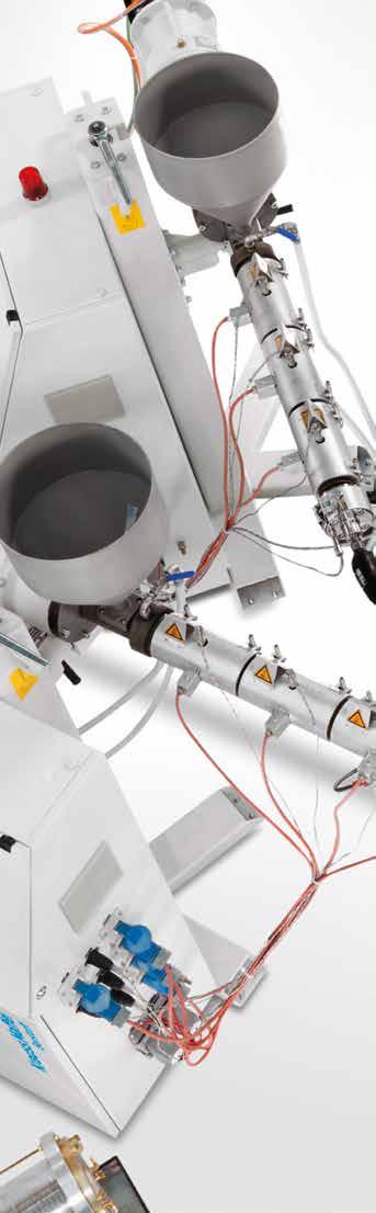 Profit from the expertise of a system supplier Complete pipe extrusion lines Whether you are processing PVC or PO, KraussMaffei Berstorff has everything you need for producing plastic pipe from 5 mm