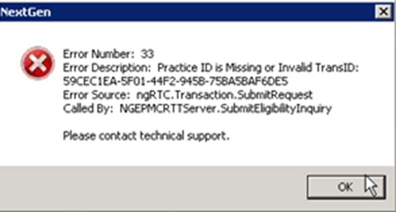 What Do These Errors Mean Error 33 Cause: practice has not