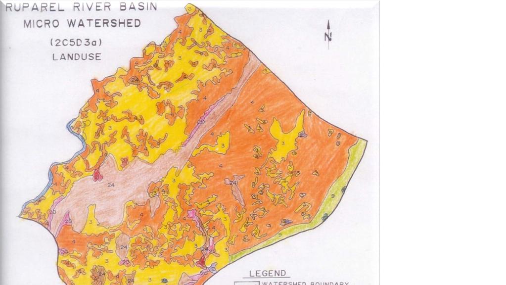 Land Use in Ruparel River Basin Micro watershed: 2C 5D 3a In 2001 Total