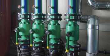 Risers and distribution piping for heating supply should