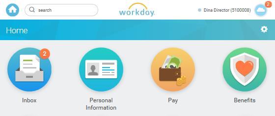 1. Log in to Workday 2.