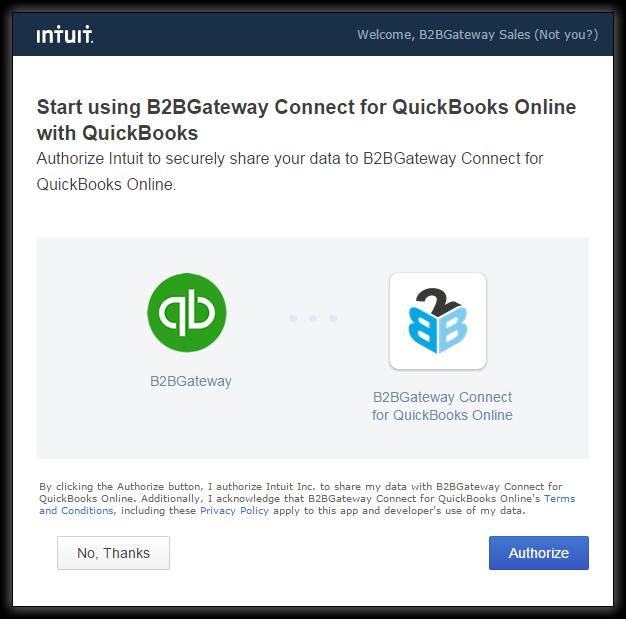 B2BGATEWAY AND QUICKBOOKS ONLINE It s easy to start using B2BGateway s fullyintegrated EDI solution for QuickBooks