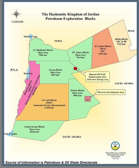 Oil and Gas Small deposits of noncommercial Crude Oil were discovered in, produces 20 barrels/day only. Currently, produces 15 million cubic feet of gas daily from Al Risha field/ NE of.