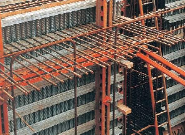 Support Systems: TMI- can be used with support systems such as timber, scaffold poles, rebar, etc... TMI- supported by rebar or scaffold tubes. TMI- supported by timber.