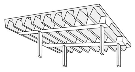 Characteristics Suitable for long spans Economical range: 30 ft 50 ft 13 Characteristics Pan voids reduce dead load. Electrical/mechanical equipment can be placed between joists.