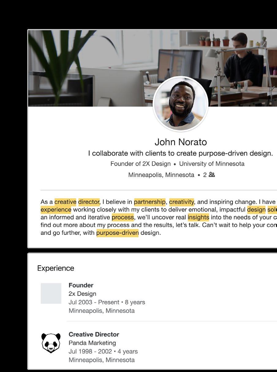 Why your profile page matters Showcase your professional story Profile picture: Put a face to the name Adding a photo is one of the most powerful things you can do.