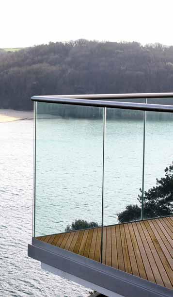 Our range of standard glass panels Suits our various Pro-Railing systems Offers off the shelf solutions Complies with height constraints of Building Regs Comes in standard widths to ease specifying