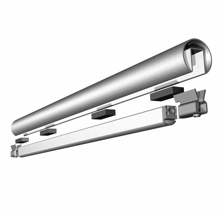 Fully dimmable and only 19mm wide (3/4"), it fits discreetly and securely into our split tube range of handrail and fittings for use either inside or outside in both wet and dry locations and is IP66
