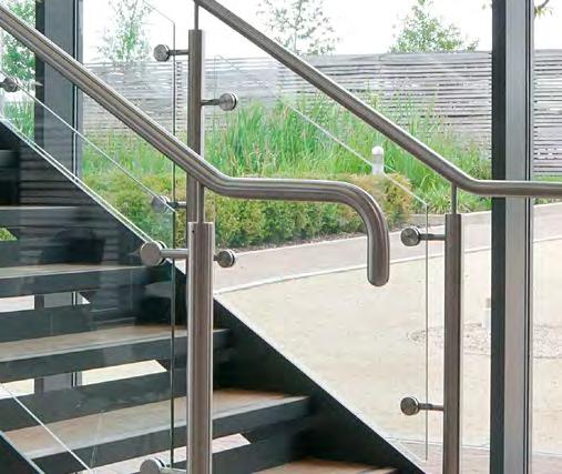 steel balusters and handrail > 10mm