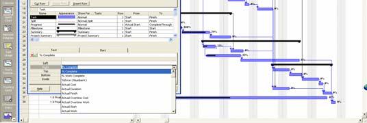 remove text in the Gantt