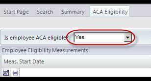 Allow/Edit ACA Config Option The Allow/Edit ACA Config Option determines which users or groups are able to manually edit the ACA Eligibility status of an employee.